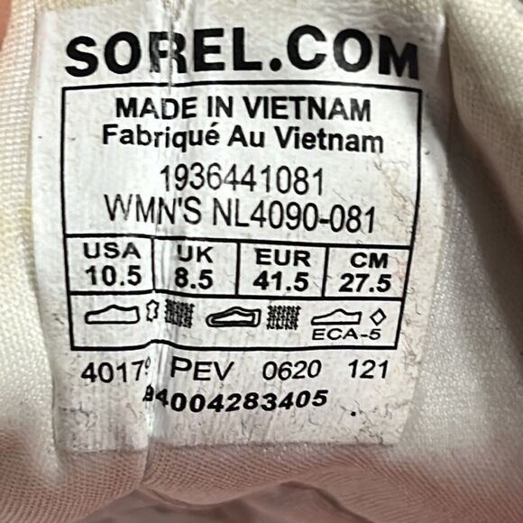 🔥 SOREL Women's Out 'N About III Plus Lace Sneaker Waterproof Suede Sneakers - Picture 14 of 14